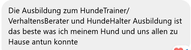Bewertung einer Teilnehmerin