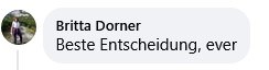 Bewertung von Britta Dorner